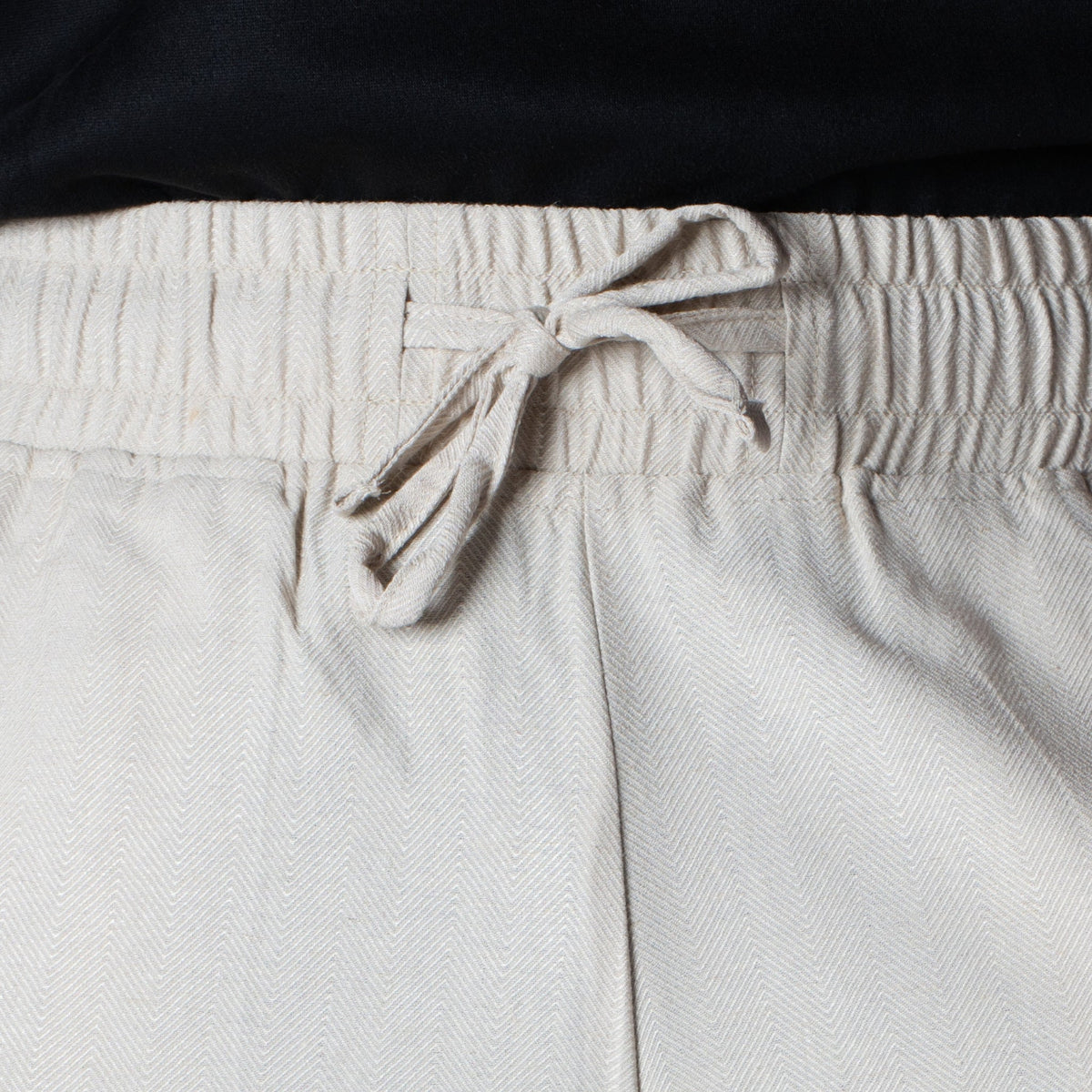 IVORY HAZE FLOW FABRIC PANT