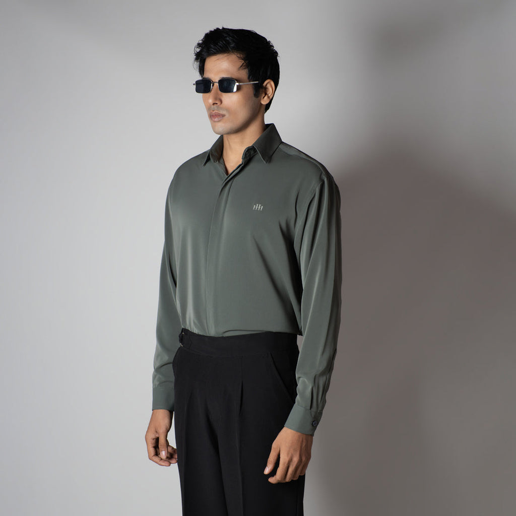 SLATE GREY KOREAN ULTRALITE SHIRT
