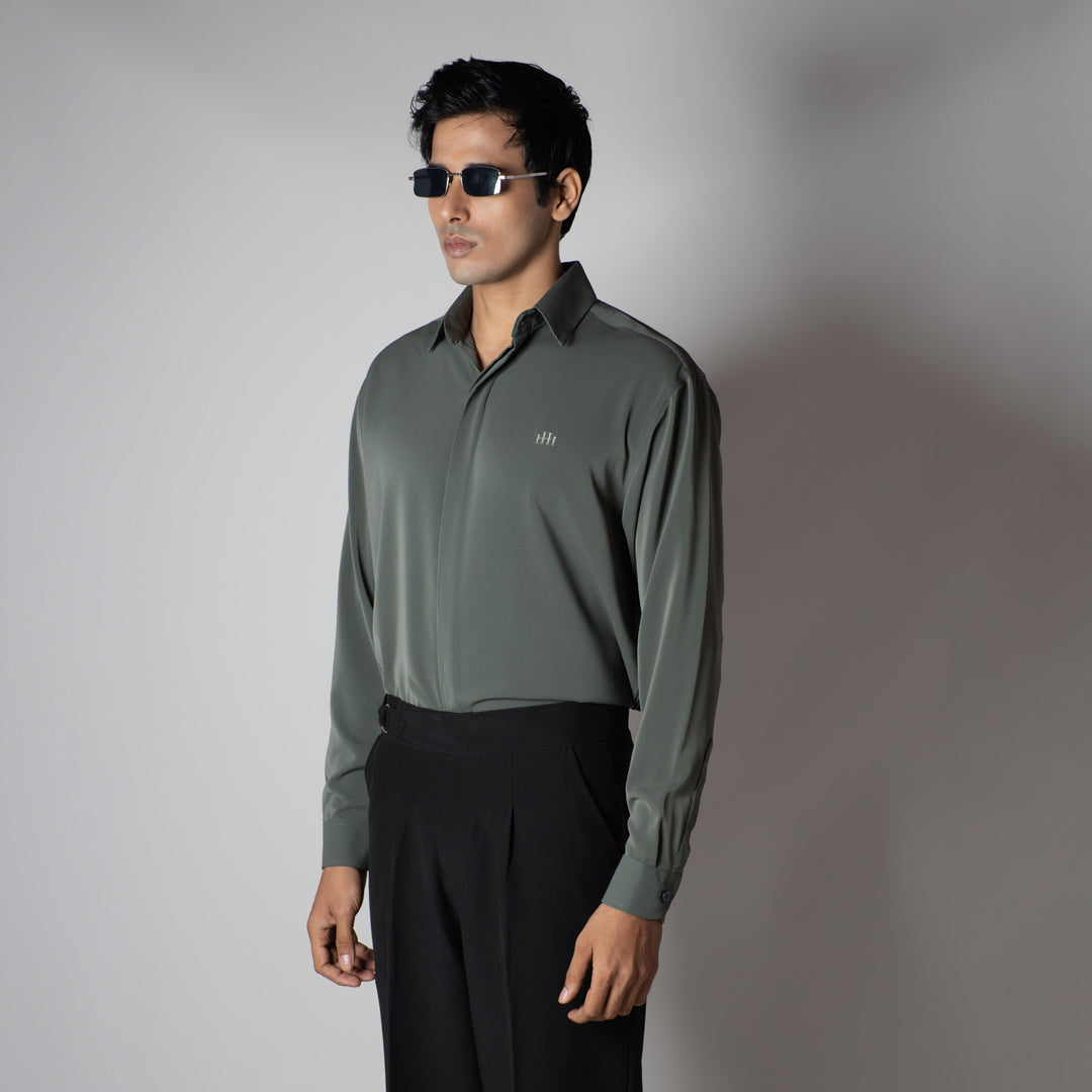 SLATE GREY KOREAN ULTRALITE SHIRT