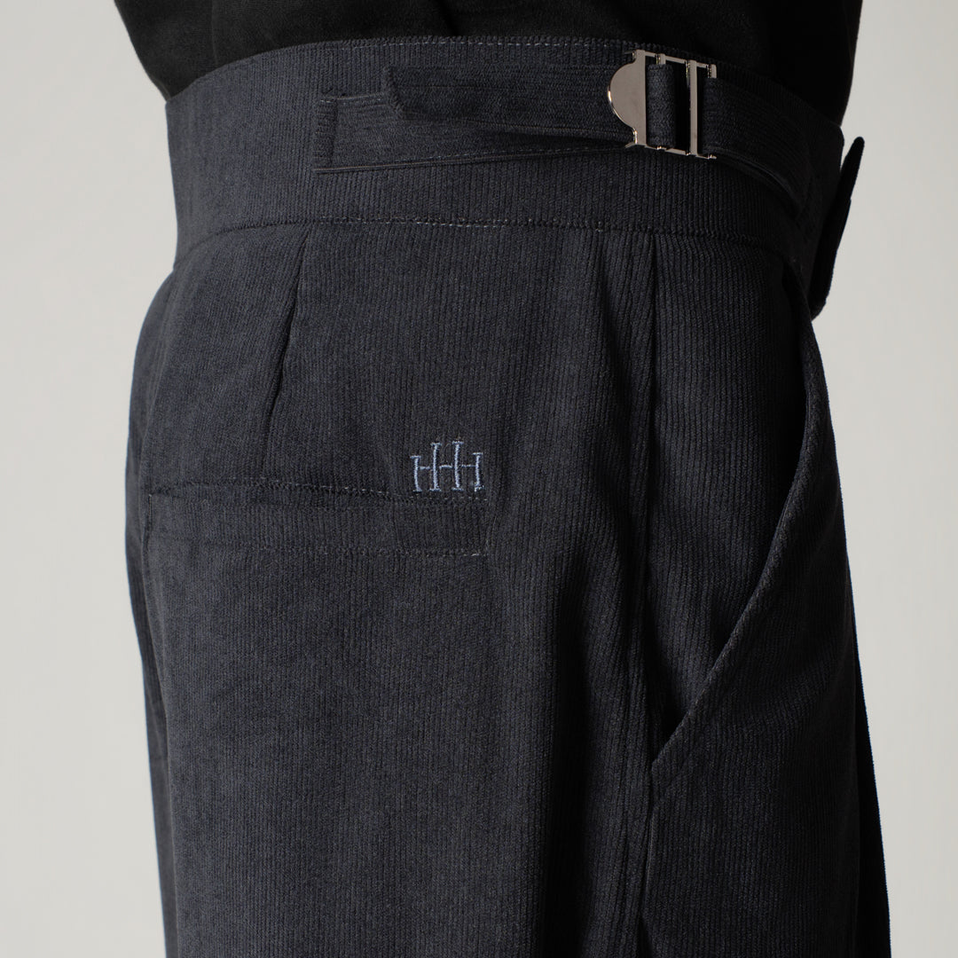 CHARCOAL CORDUROY FORMAL TROUSER