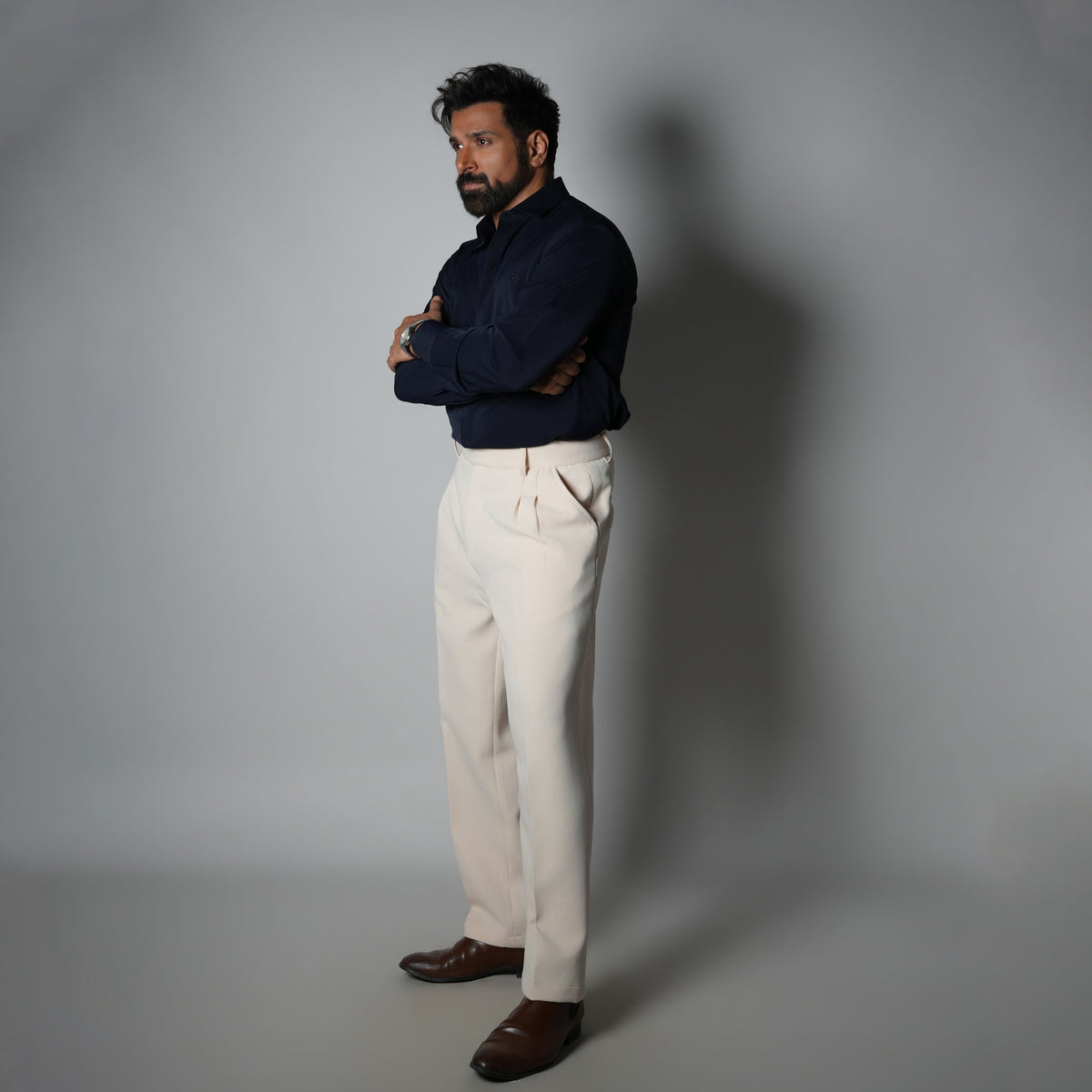 NAVY BLUE KOREAN ULTRALITE SHIRT