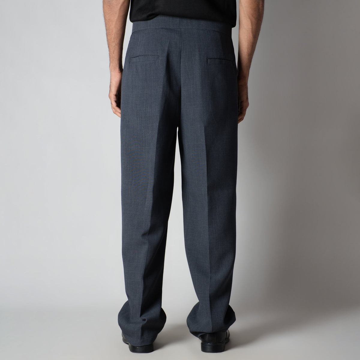 DARK GREY SINGLE BUTTON TROUSER