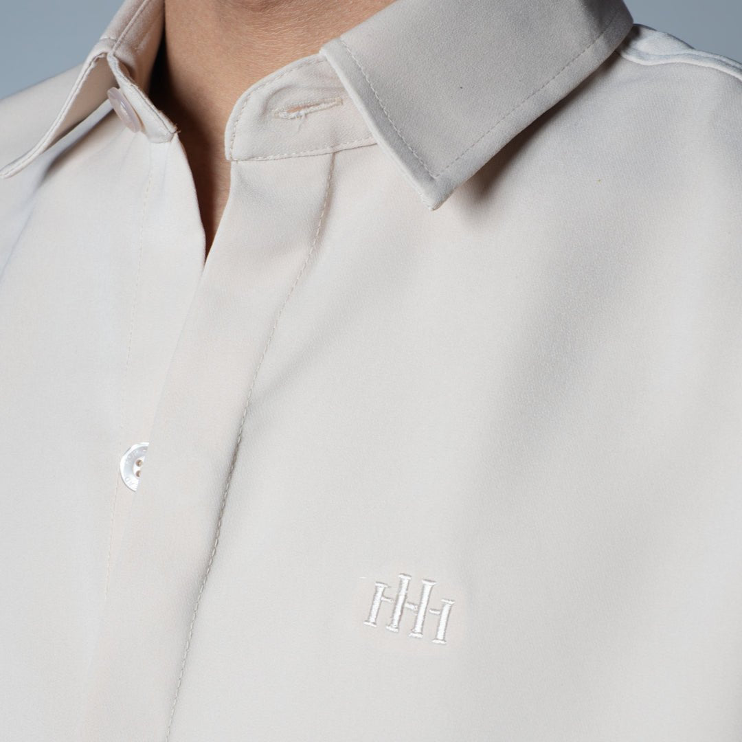 BEIGE KOREAN SHIRT