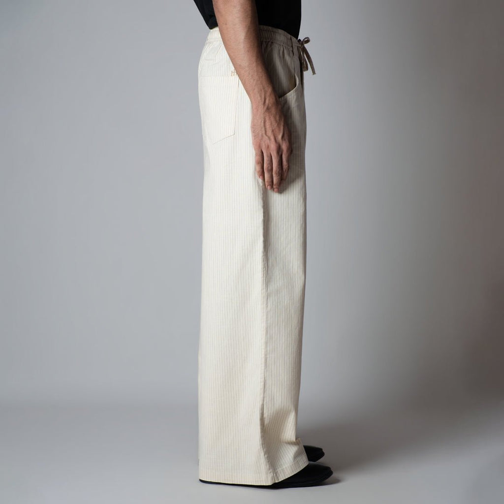 BEIGE VERTICAL STRIPED PANT
