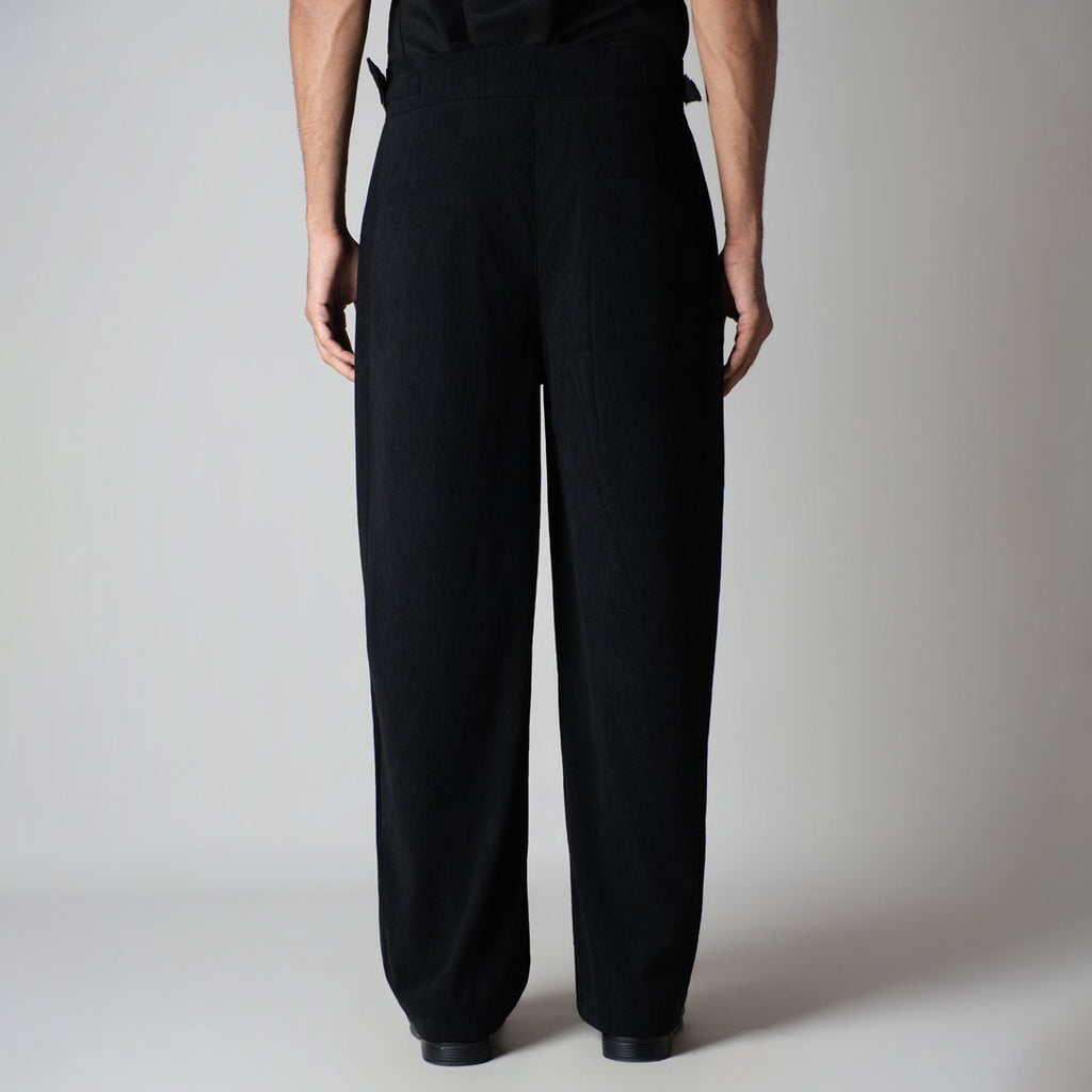 BLACK CORDUROY FORMAL TROUSER