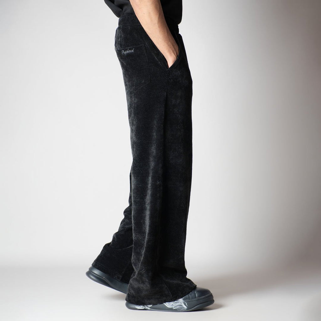 BLACK SOFTEDGE JACQUARD SWEATPANT