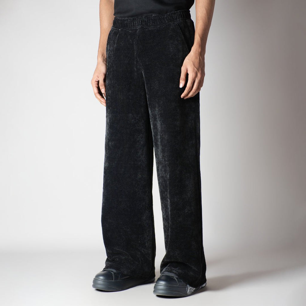 BLACK SOFTEDGE JACQUARD SWEATPANT