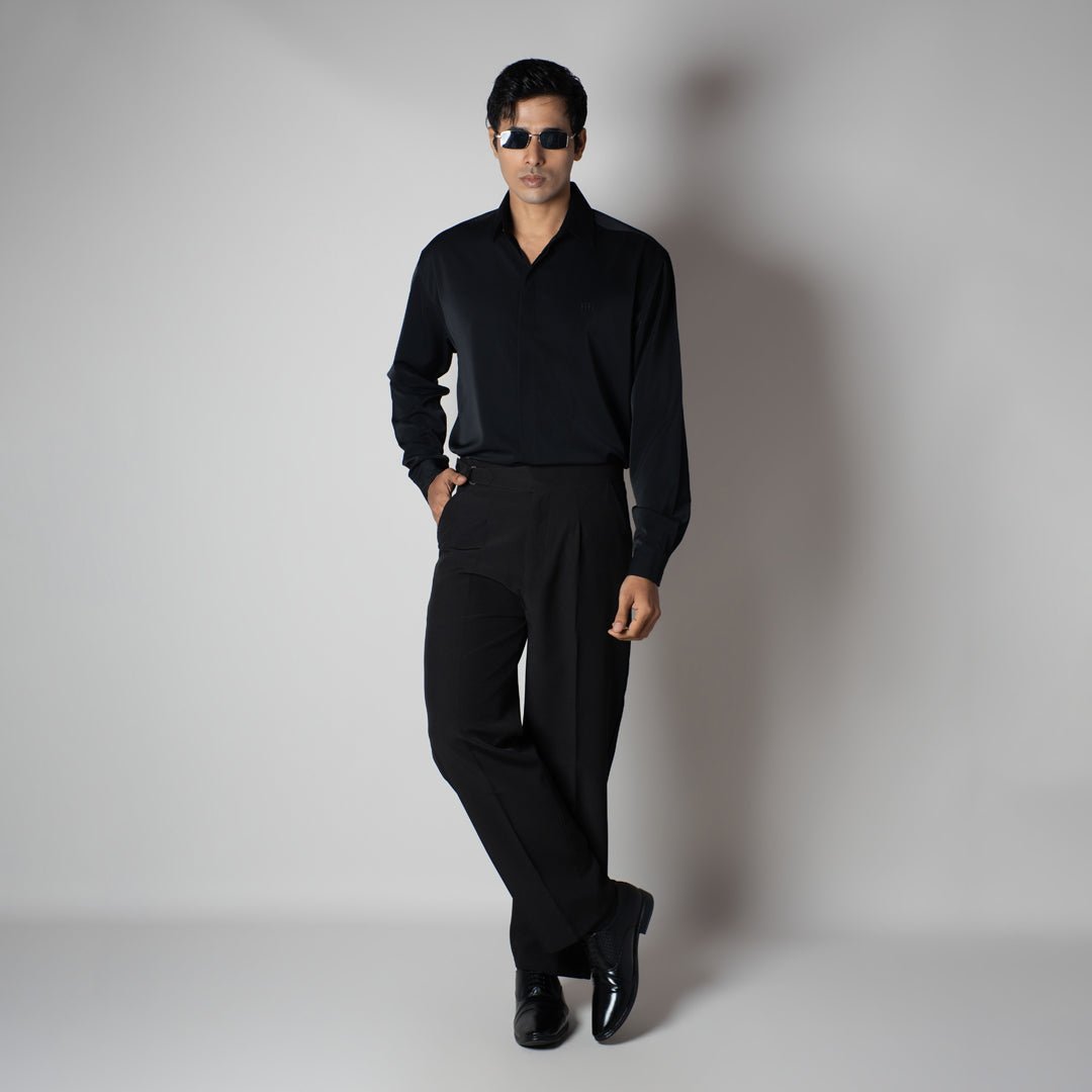 BLACK KOREAN ULTRALITE SHIRT
