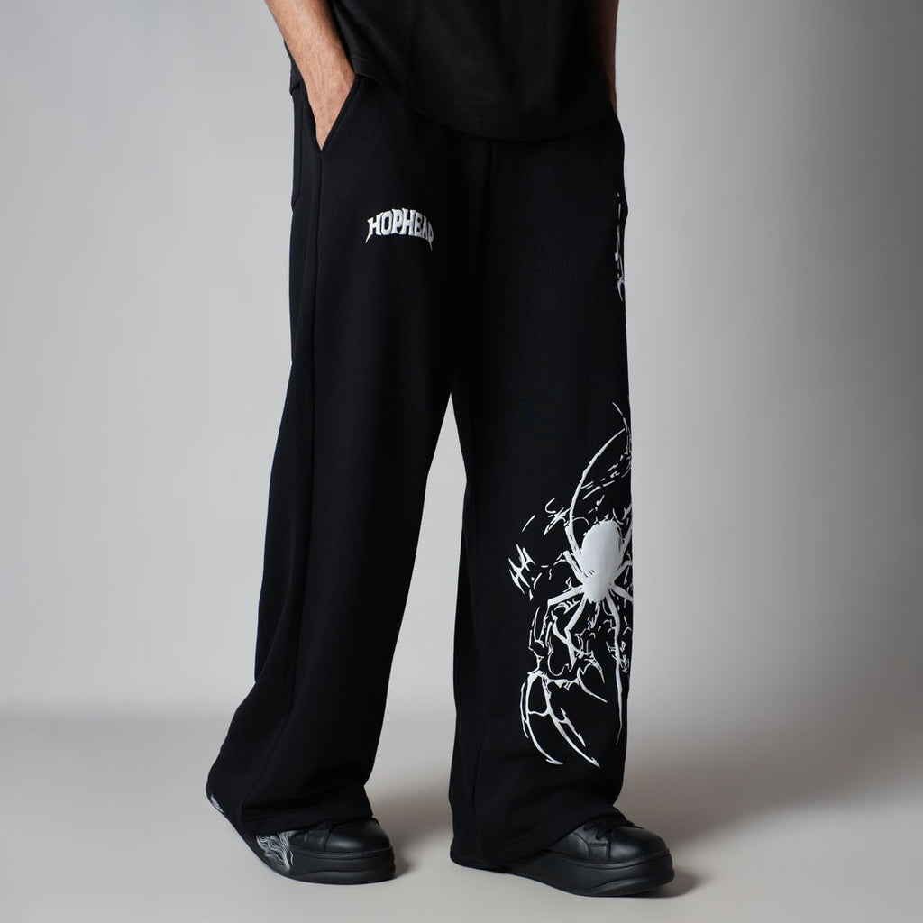 BLACK SPIDER SWEATPANTS