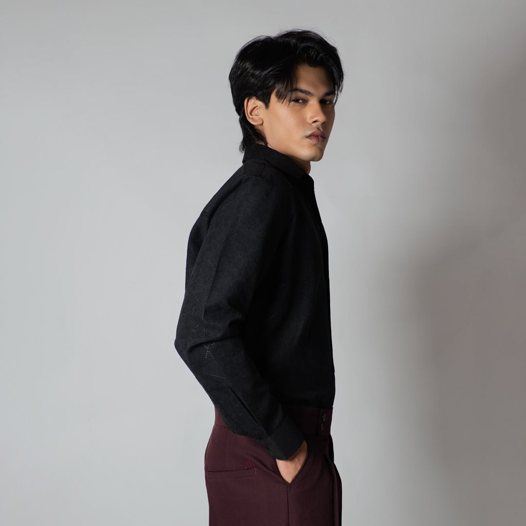 BLACKEND SUEDE LASER LUXE SHIRT