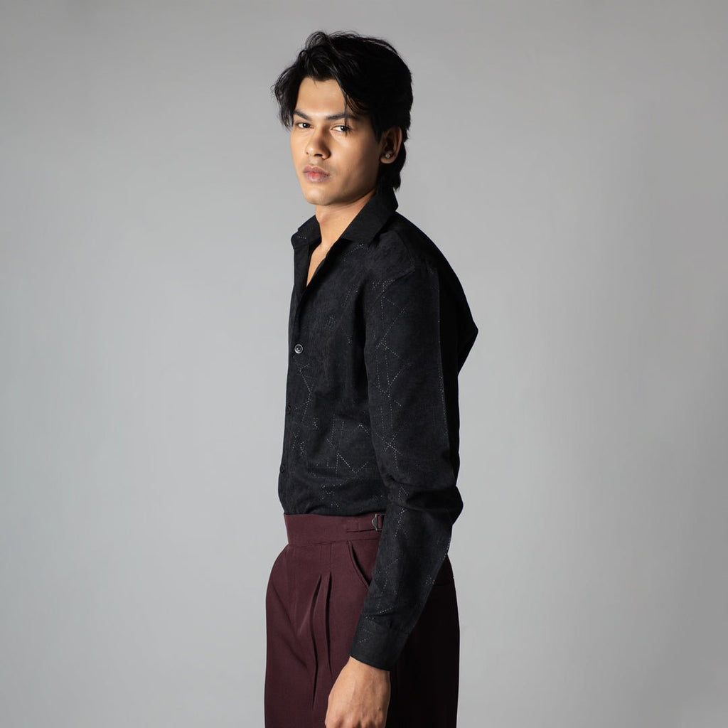 BLACKEND SUEDE LASER LUXE SHIRT