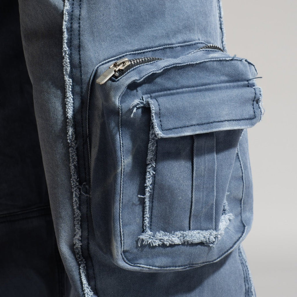 BLUE 3D CIRCUIT DENIM