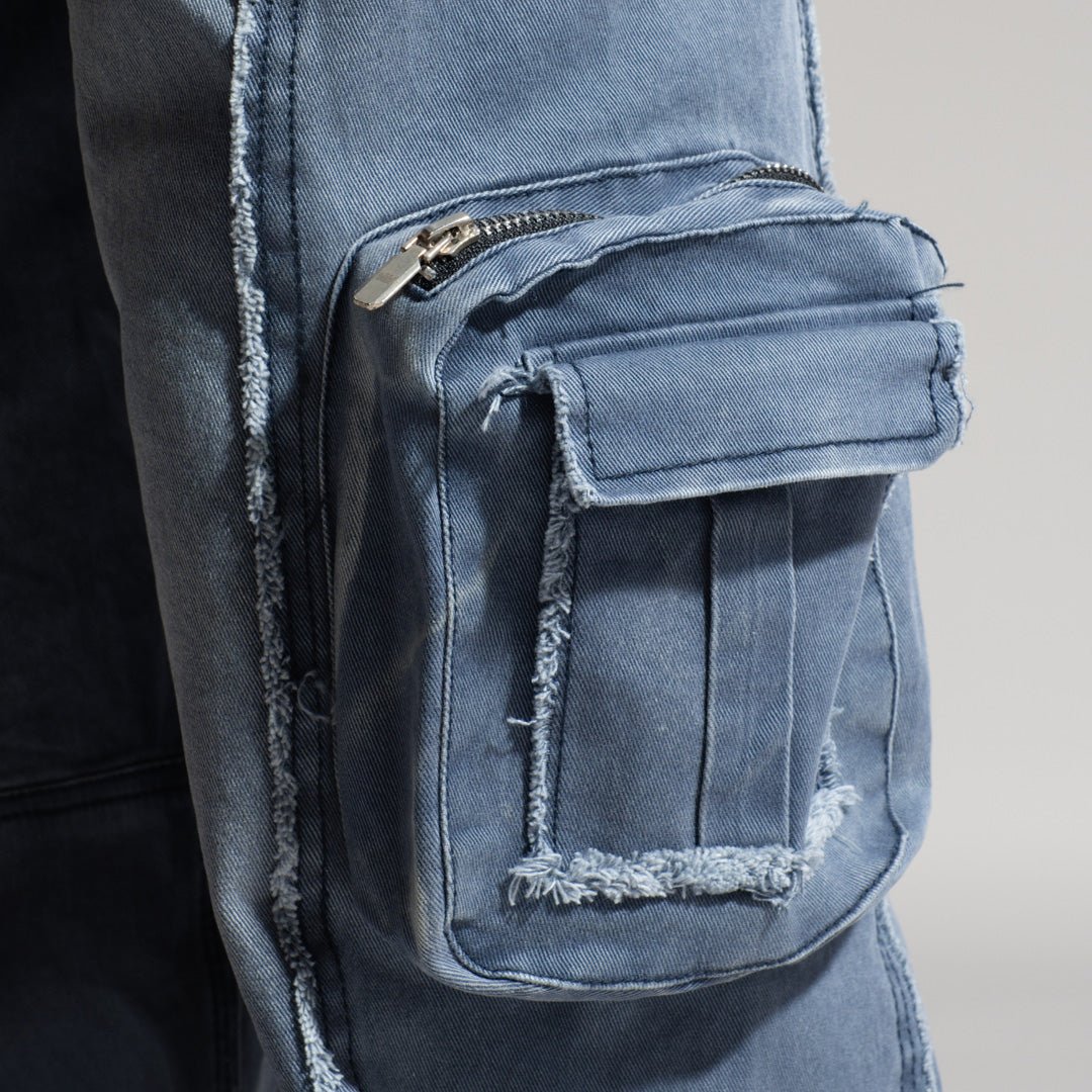 BLUE 3D CIRCUIT DENIM