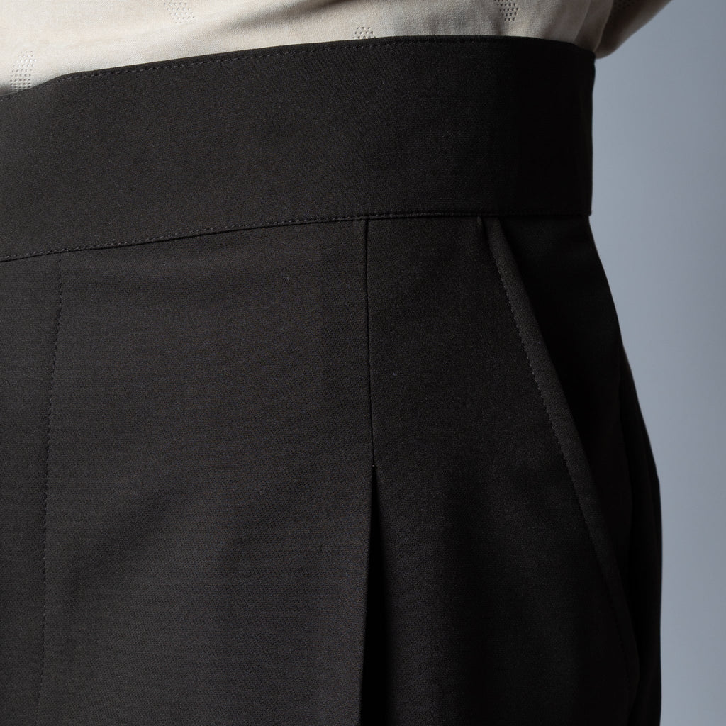 BROWN D-RING ITALIAN STYLE TROUSER