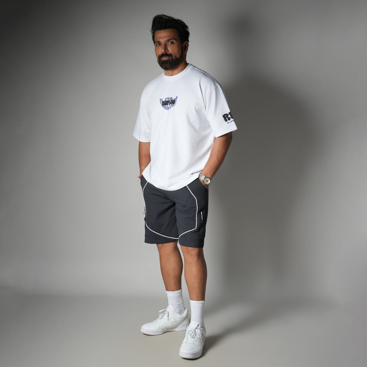 CHARCOAL VERTEX EDGE SHORTS