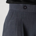DARK GREY SINGLE BUTTON TROUSER