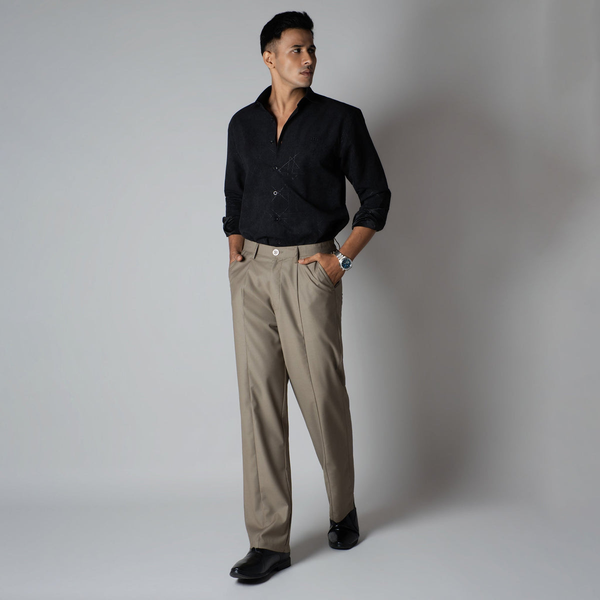 KHAKI MONO FIT TROUSER