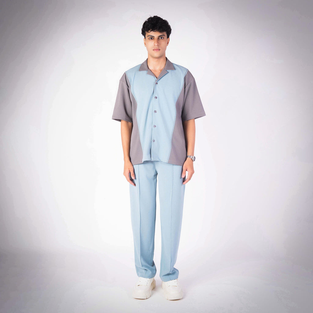 MOON STONE AND MINT CUBAN SHIRT