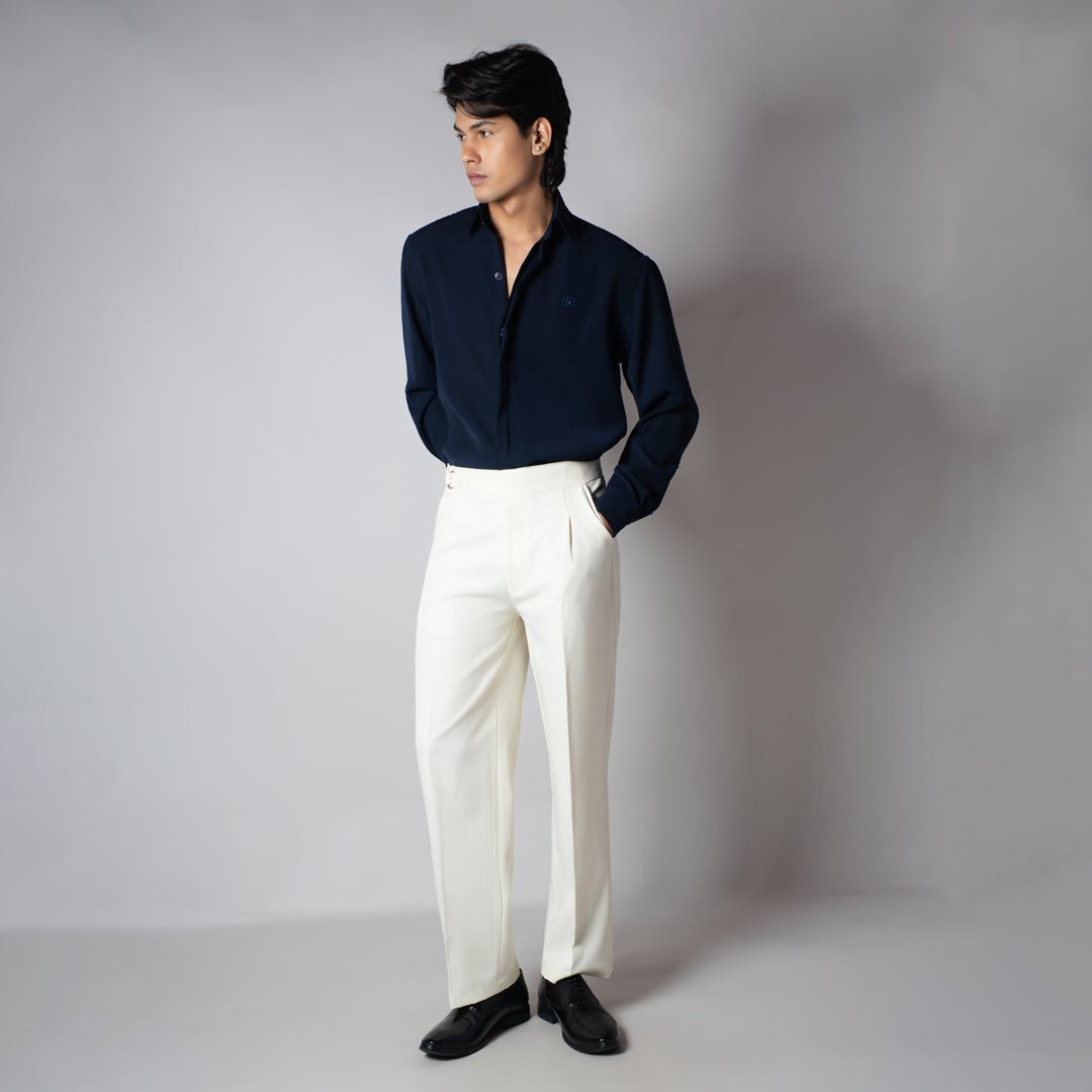 NAVY KOREAN SHIRT