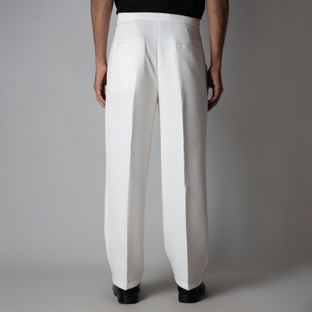 OFF-WHITE SINGLE BUTTON TROUSER