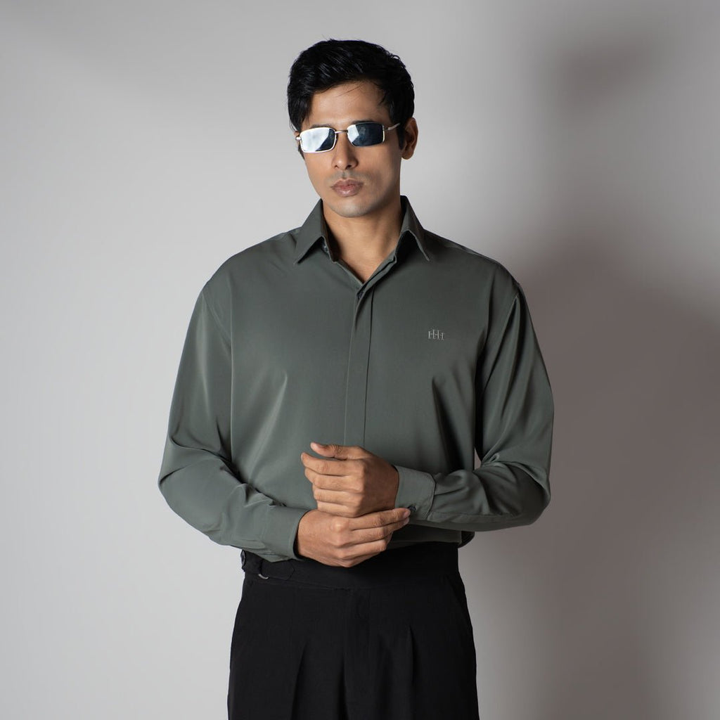 SLATE GREY KOREAN ULTRALITE SHIRT