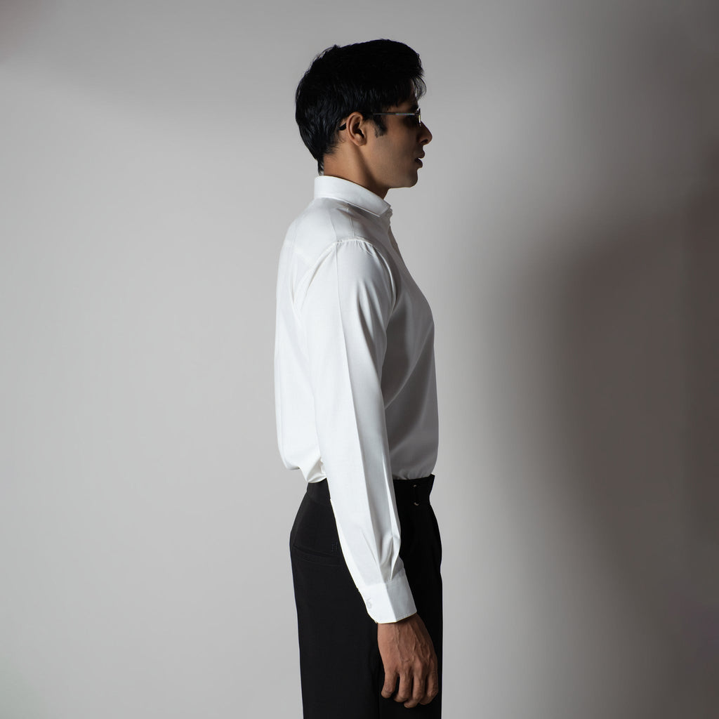 WHITE FEATHER SHIRT